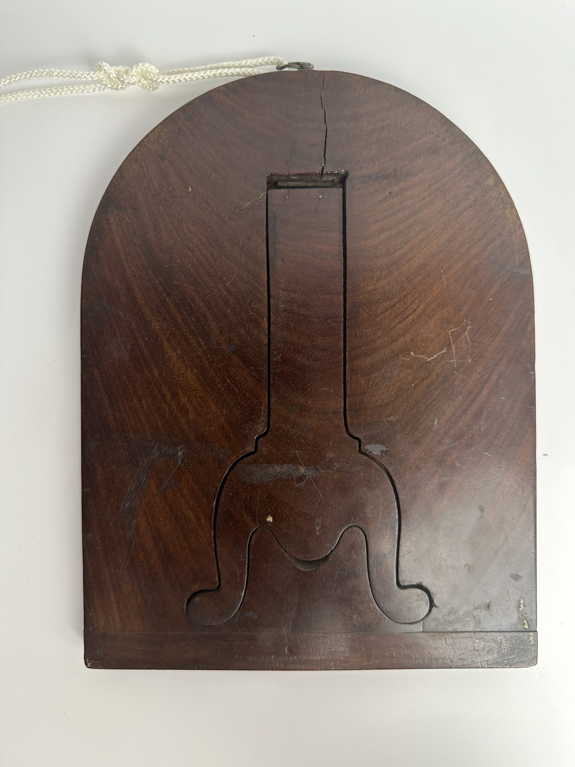Petit miroir sur pied en bois vintage – Image 11