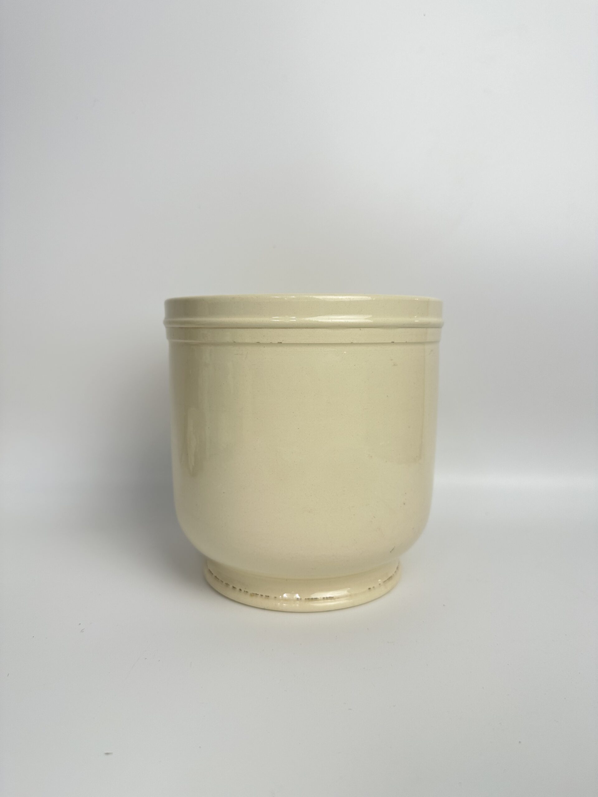 Ancien pot à confiture Digoin Sarreguemines en grès émaillé – Image 9