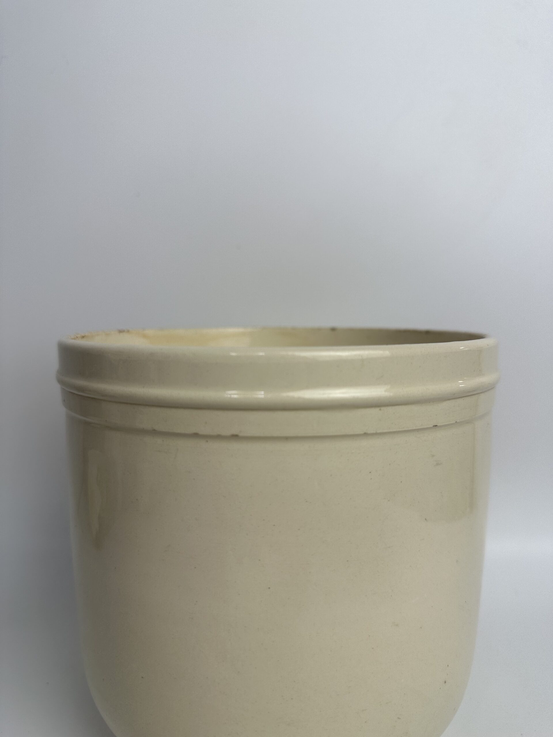 Ancien pot à confiture Digoin Sarreguemines en grès émaillé – Image 8
