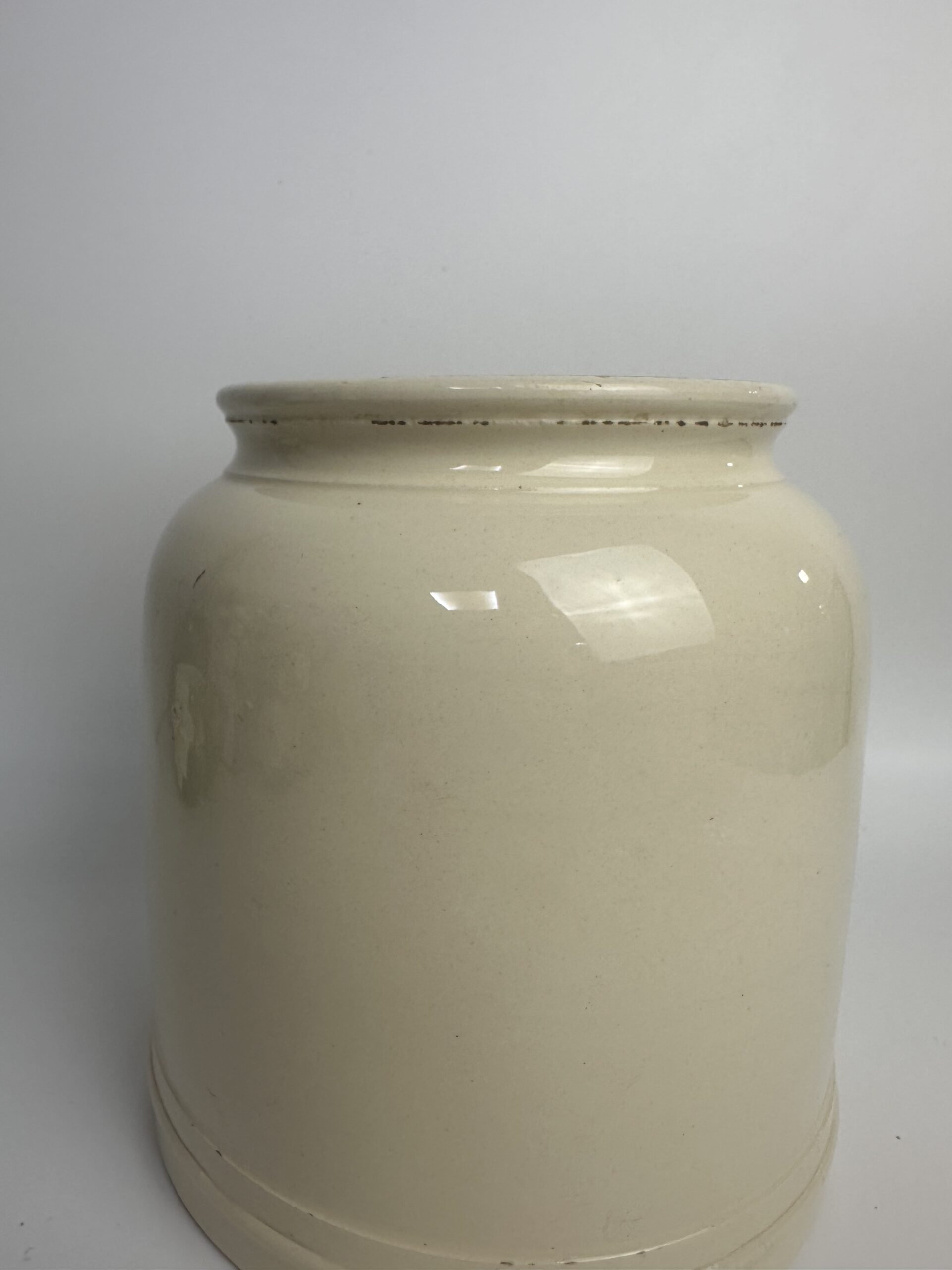 Ancien pot à confiture Digoin Sarreguemines en grès émaillé – Image 6