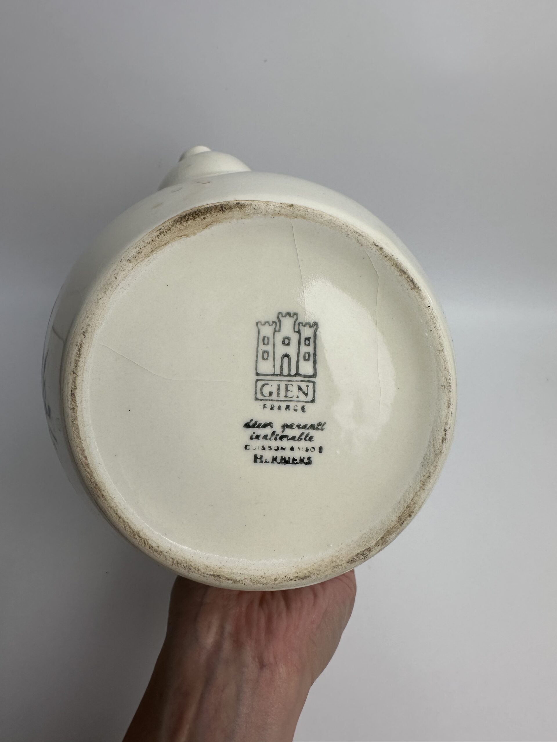 Verseuse Gien modèle Herbiers en faïence – Image 14