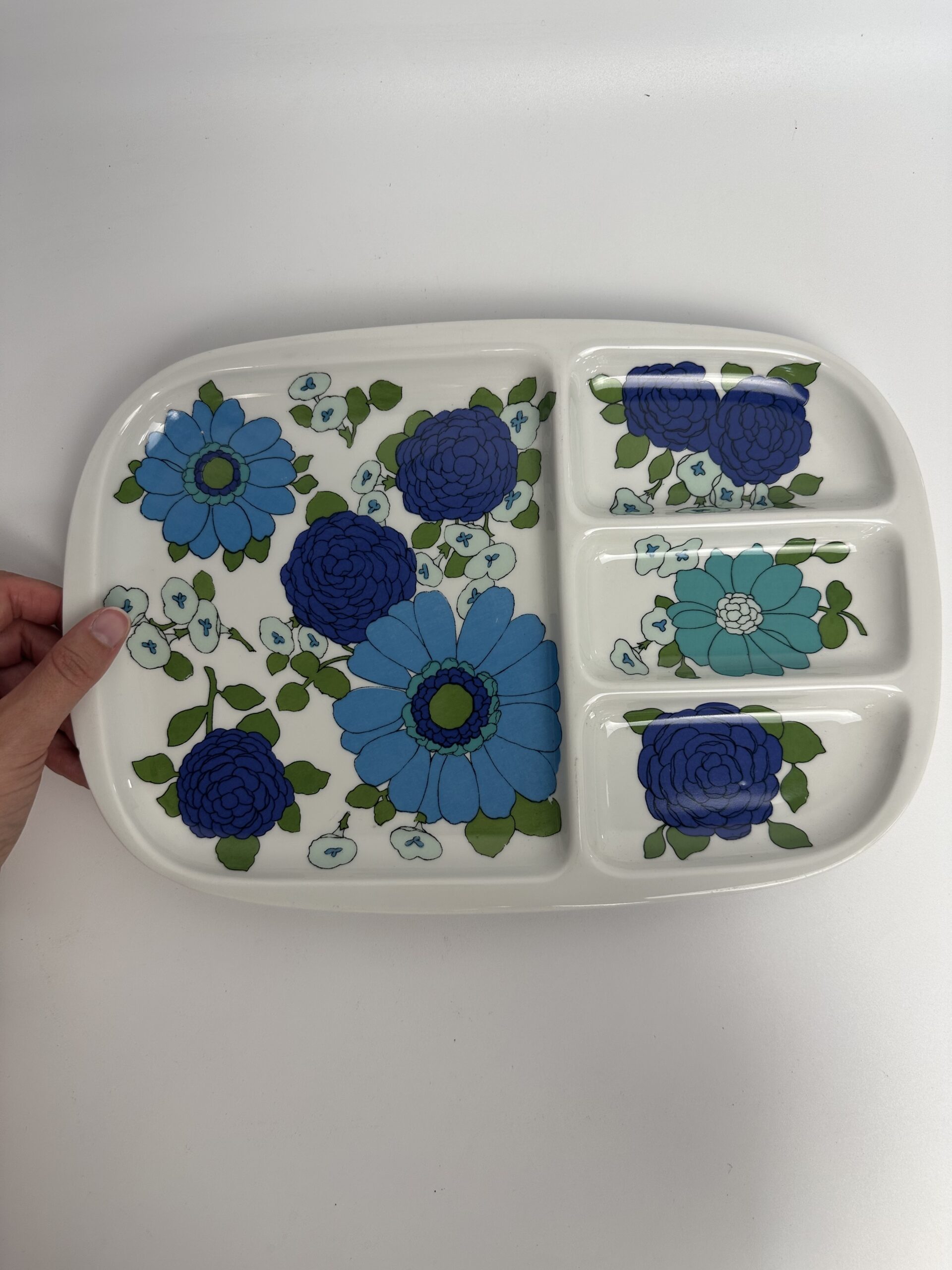 Assiette à compartiments vintage Pillivuyt Interlaken – Image 5