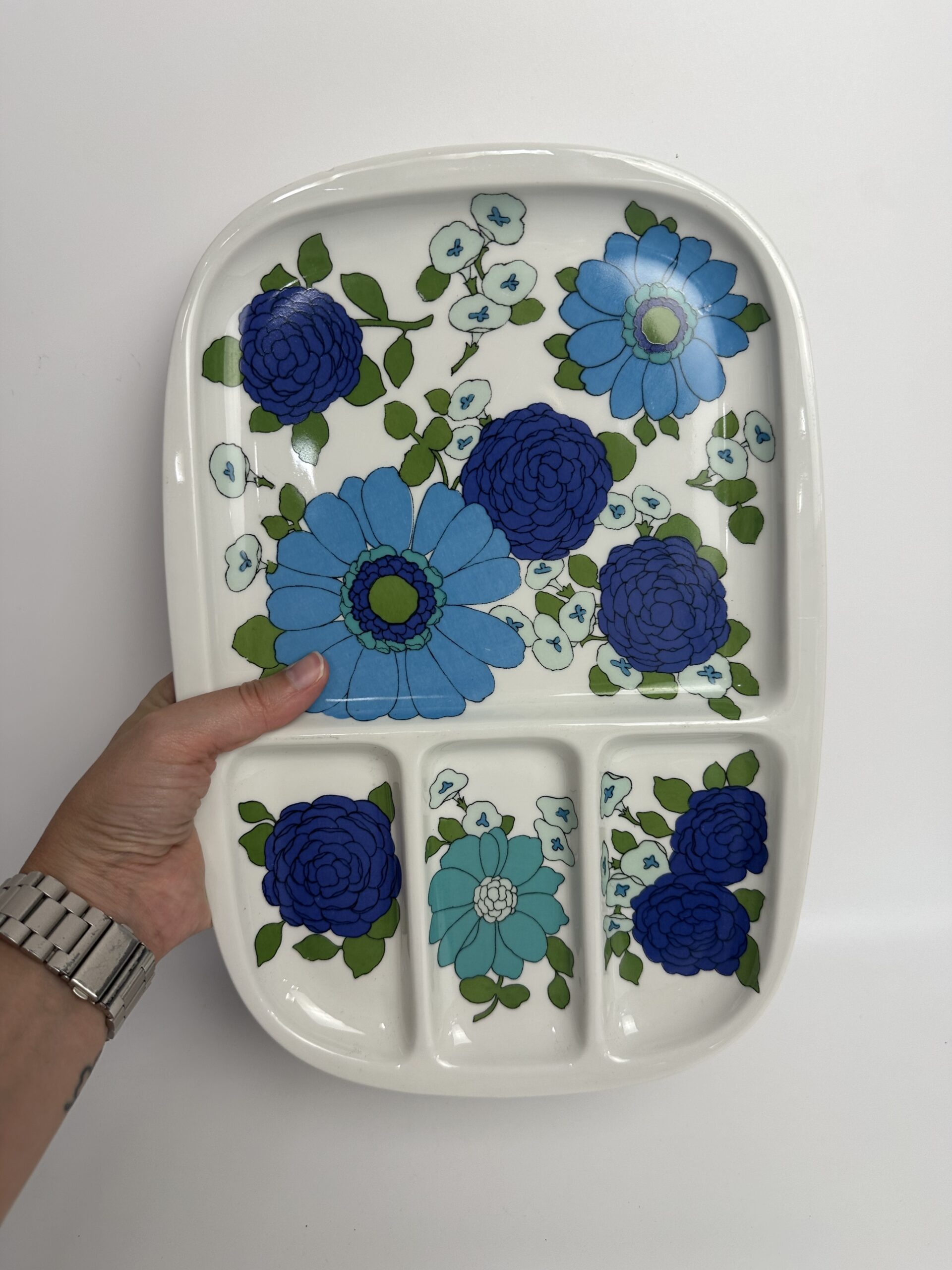 Assiette à compartiments vintage Pillivuyt Interlaken – Image 8