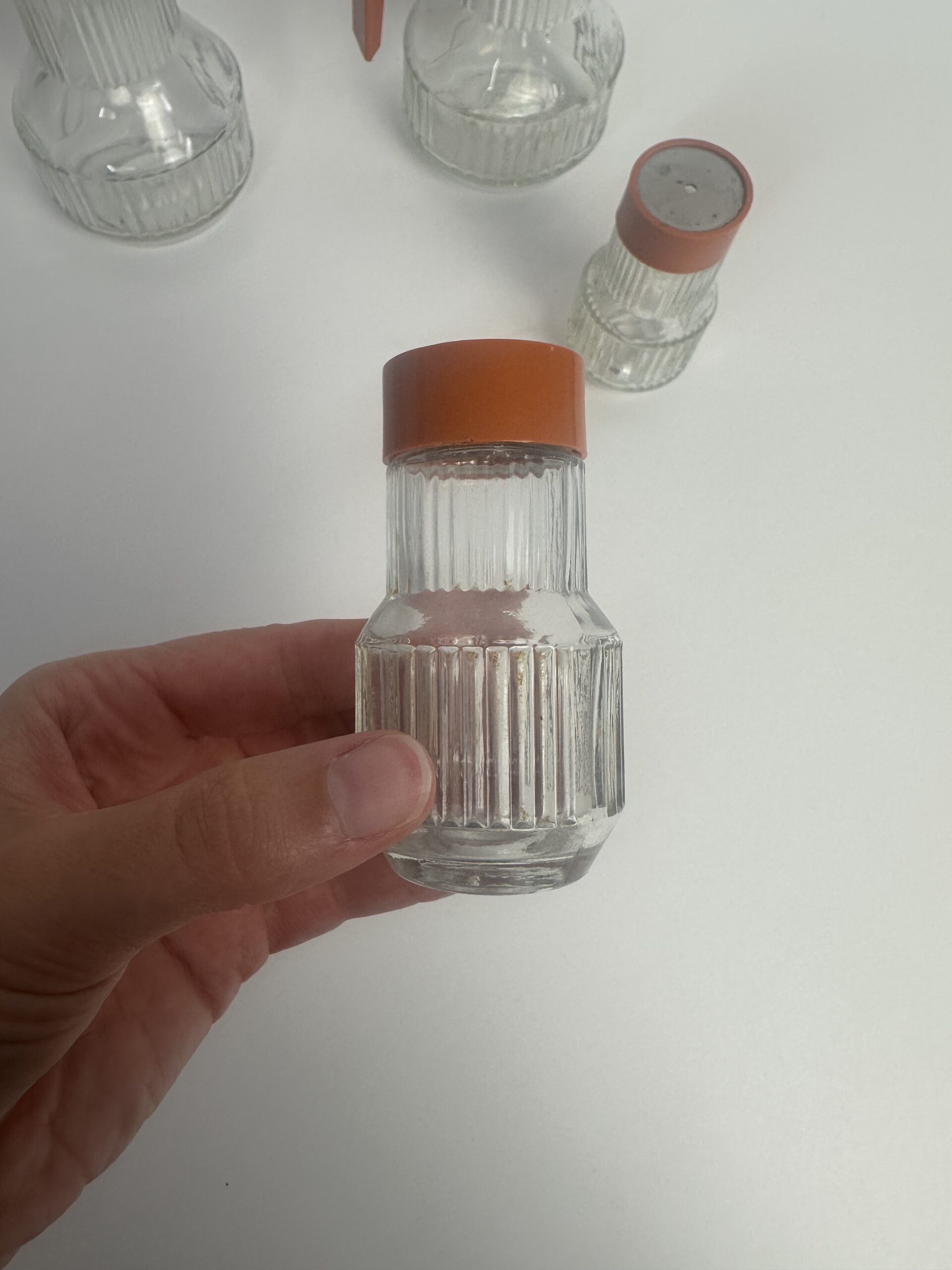 Serviteur à condiments vintage Valira années 70 orange – Image 11
