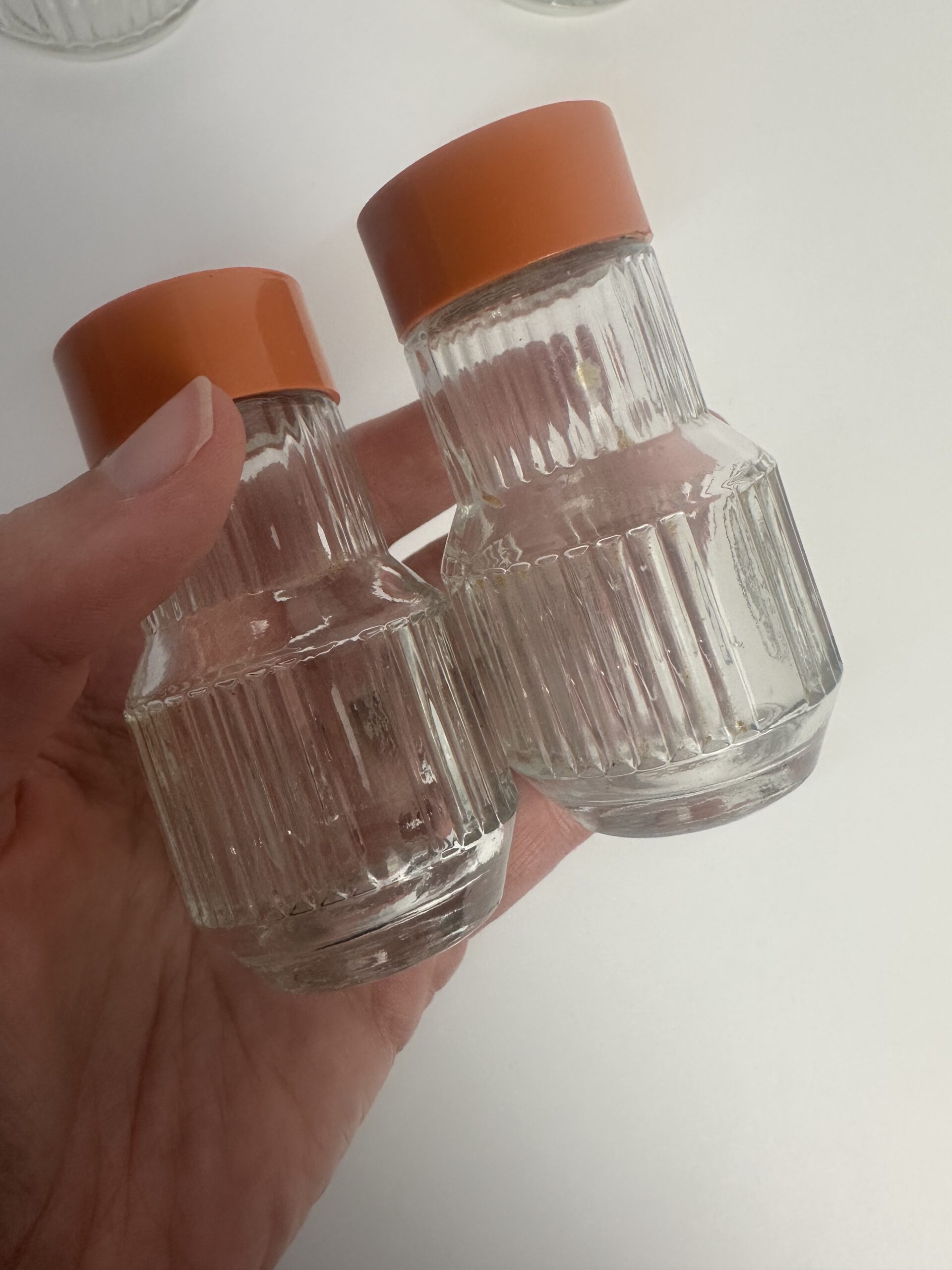 Serviteur à condiments vintage Valira années 70 orange – Image 15