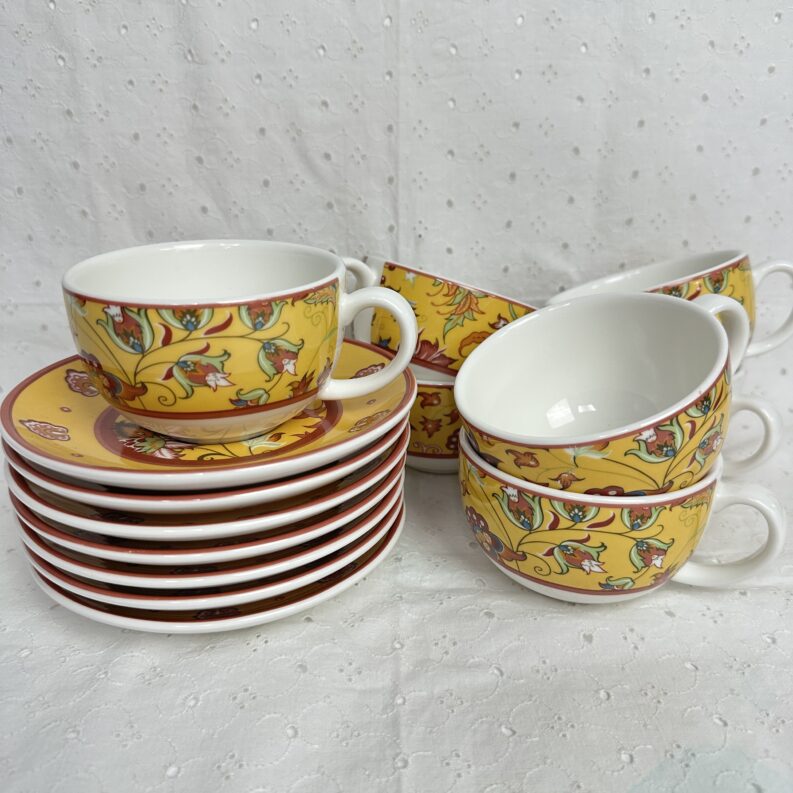 Service 7 tasses Geneviève Lethu Ventoux