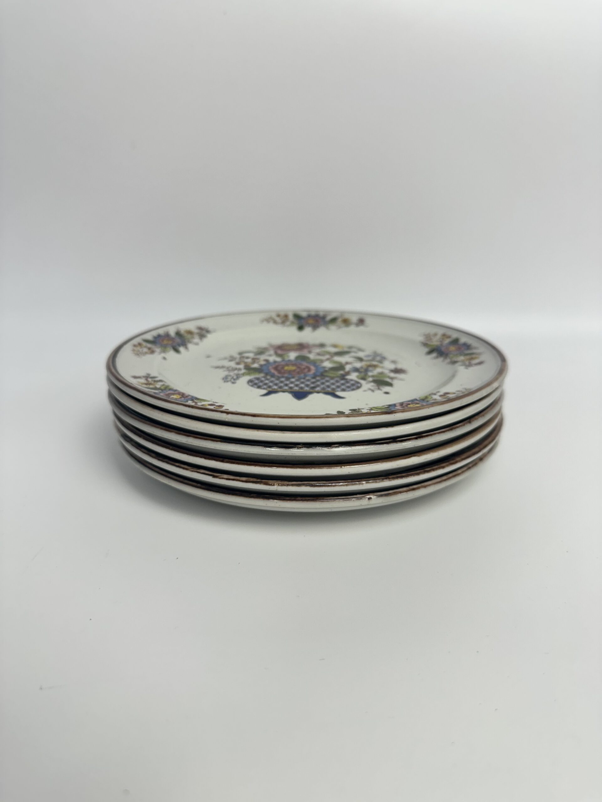 6 assiettes à dessert Eclat Digoin Sarreguemines – Image 2