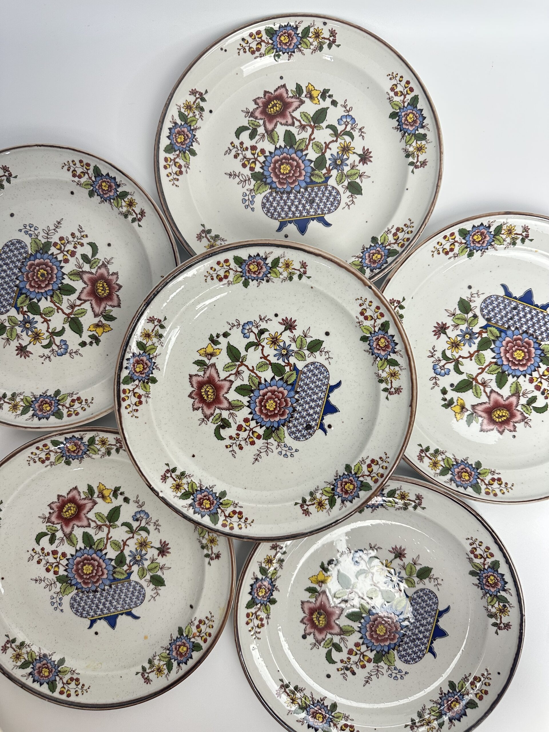 6 assiettes à dessert Eclat Digoin Sarreguemines – Image 6