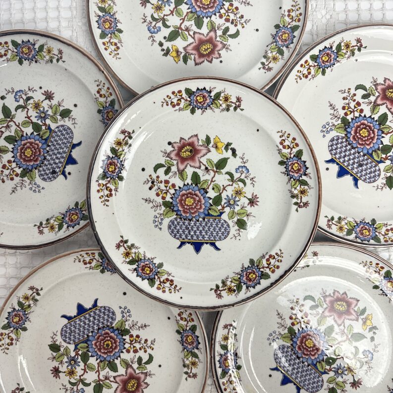 6 assiettes à dessert Eclat Digoin Sarreguemines