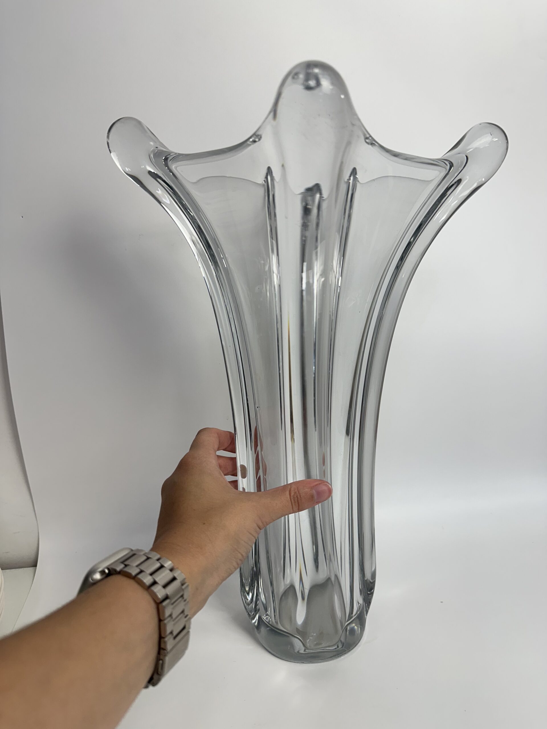 Grand vase en cristal de Vannes – Image 7