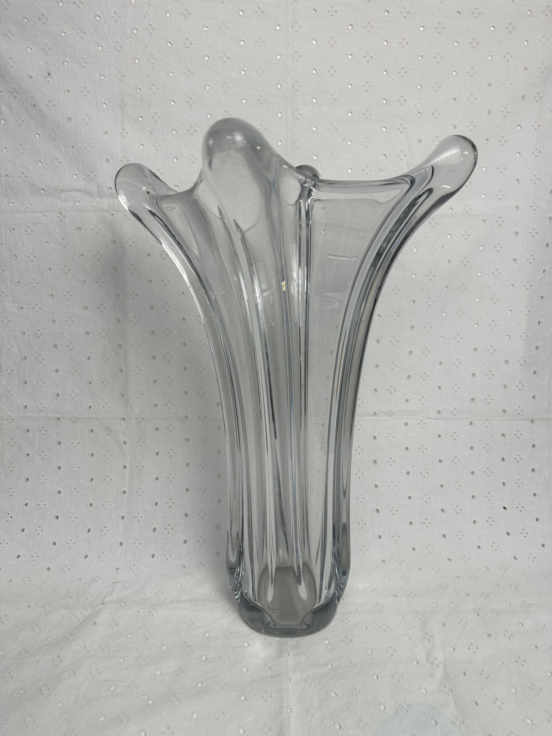 Grand vase en cristal de Vannes