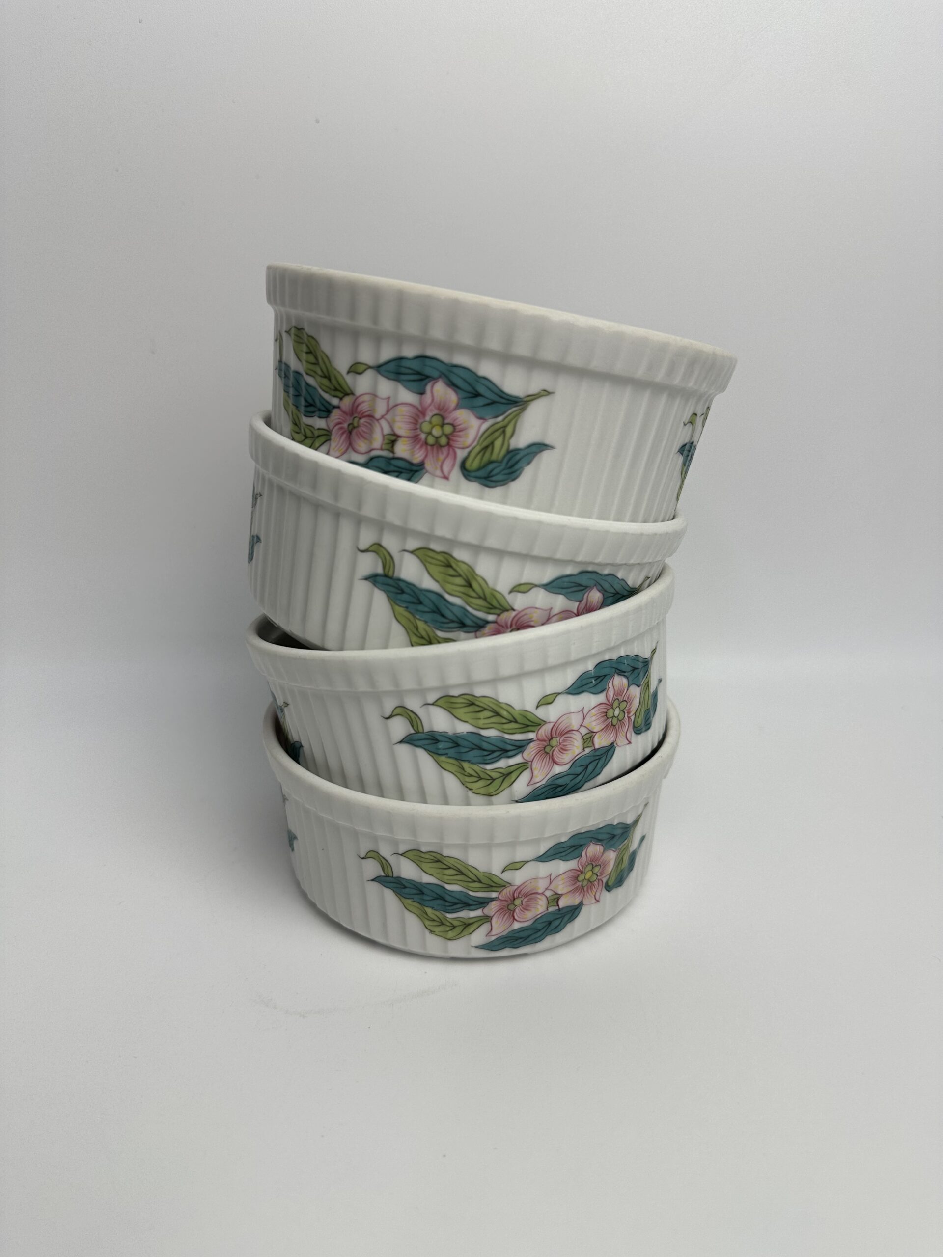 4 ramequins moules à soufflé Porcelaine de Paris Abondance – Image 2