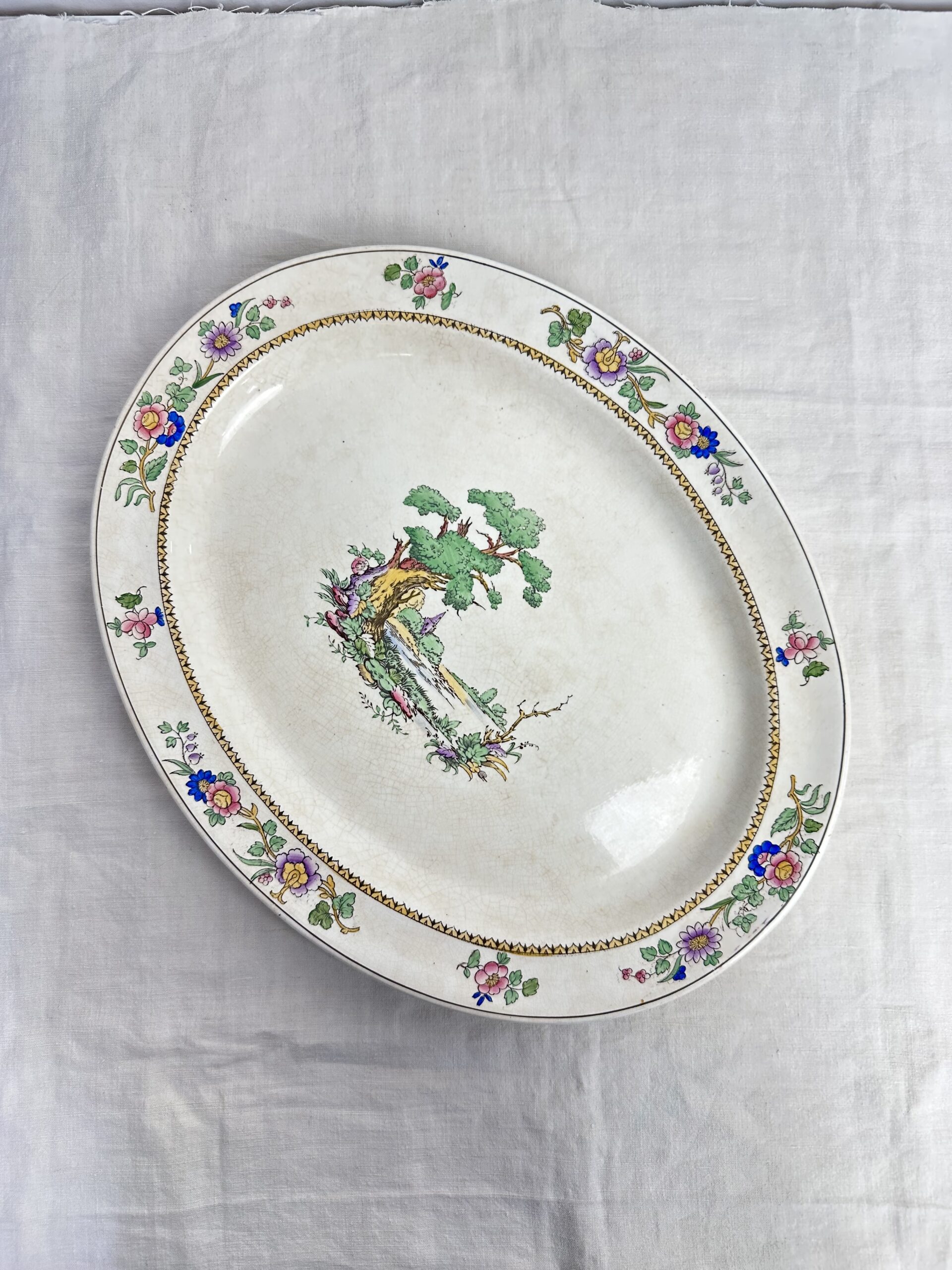 Plat de service Booths Silicon China England Terre de Fer