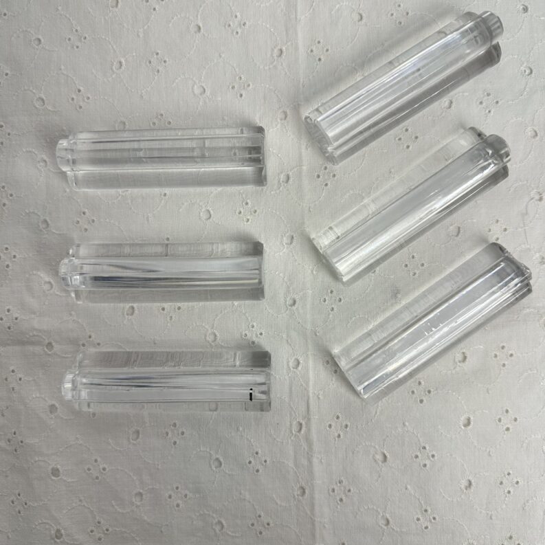 6 porte-couteaux en cristal Saint-Louis