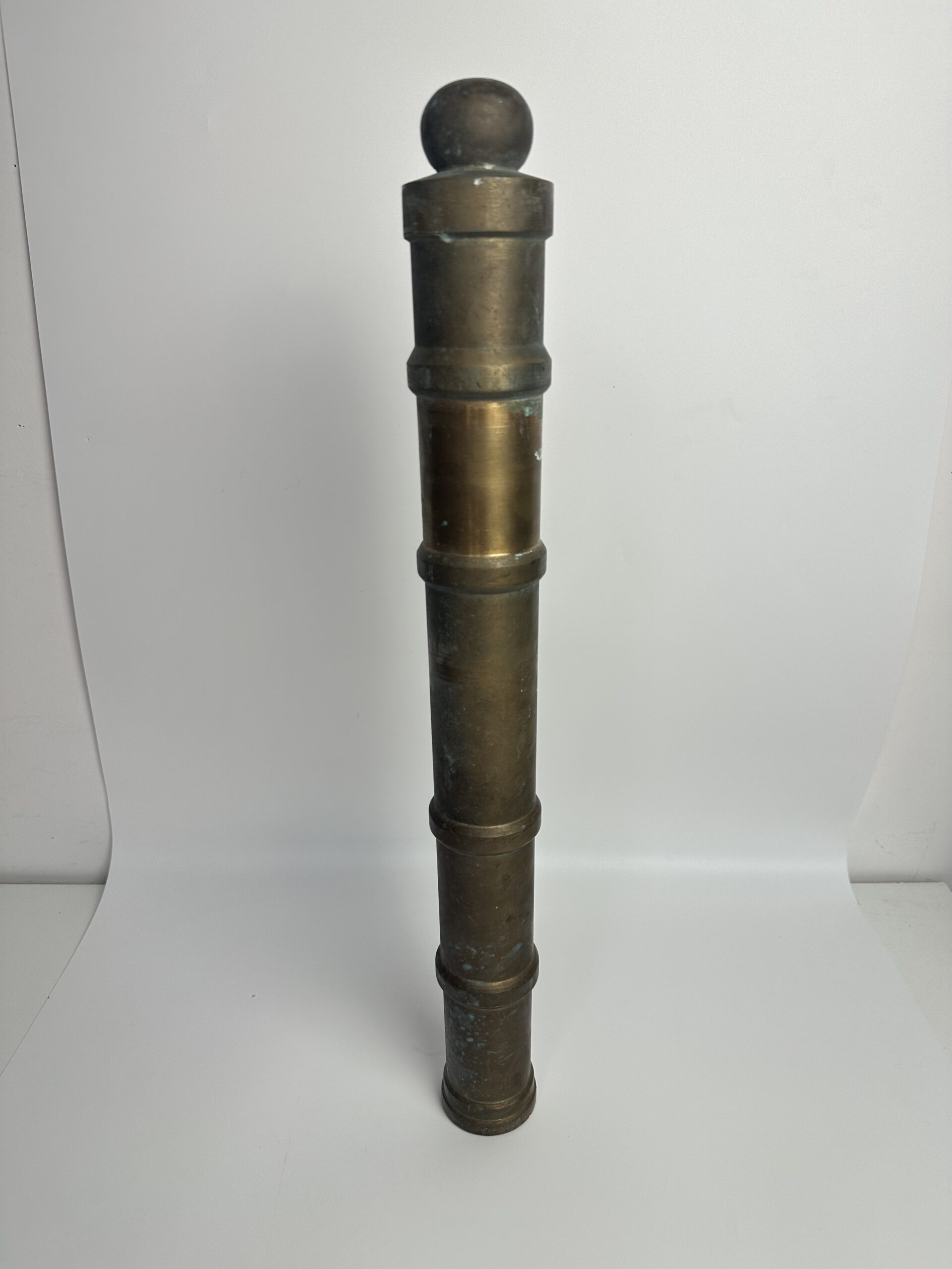 Ancien petit canon de salut marin en laiton – Image 2