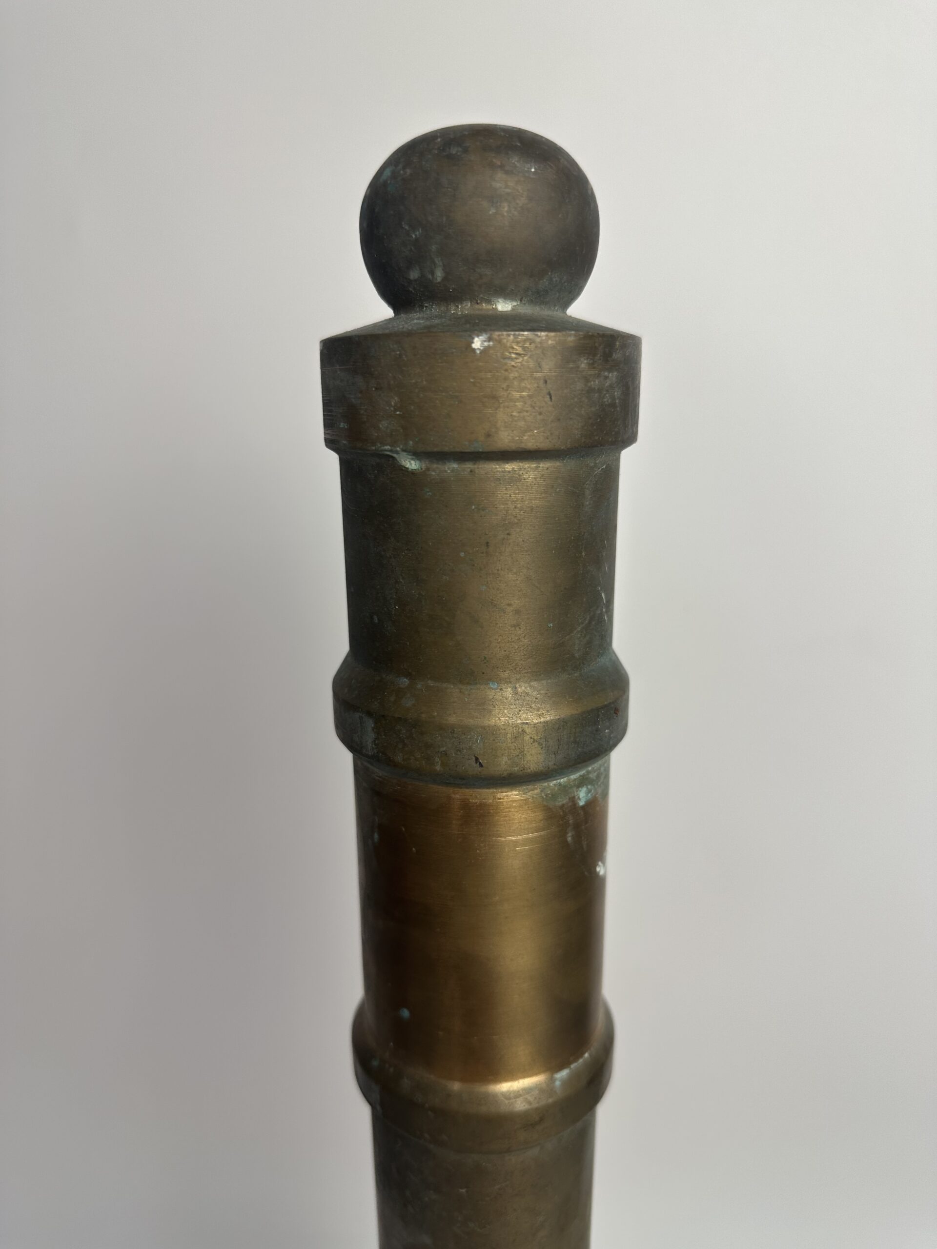 Ancien petit canon de salut marin en laiton – Image 4