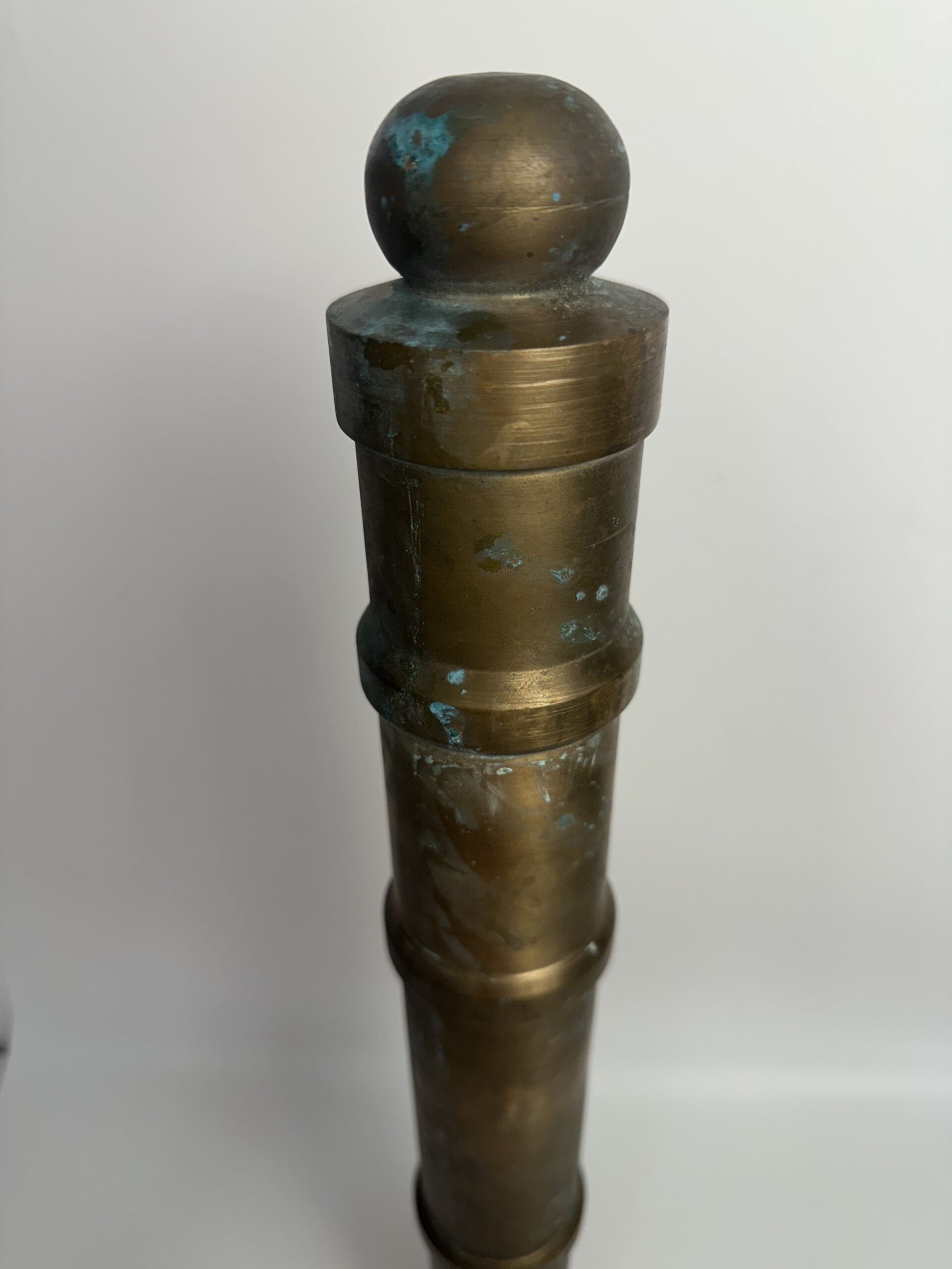 Ancien petit canon de salut marin en laiton – Image 5