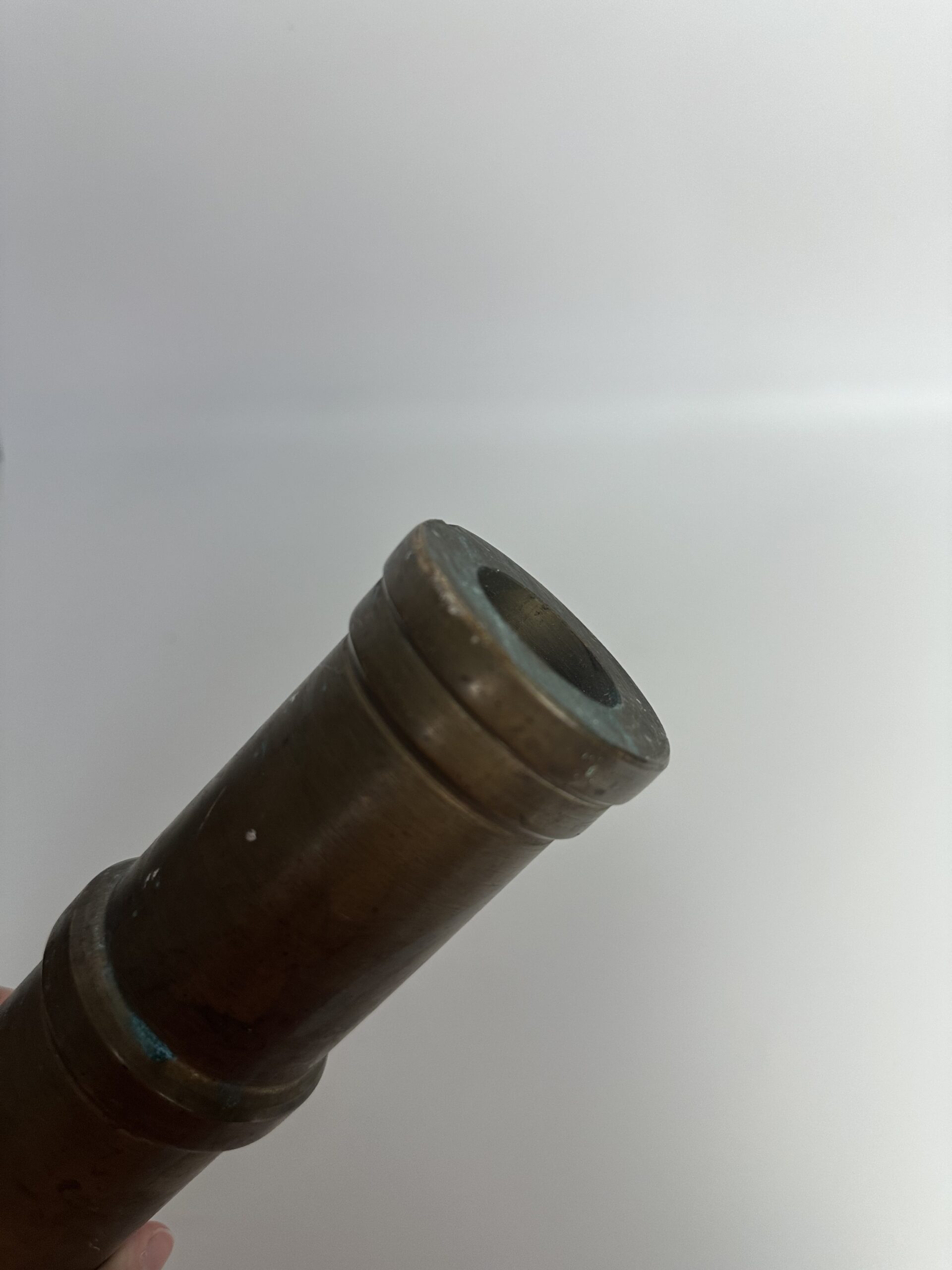 Ancien petit canon de salut marin en laiton – Image 7