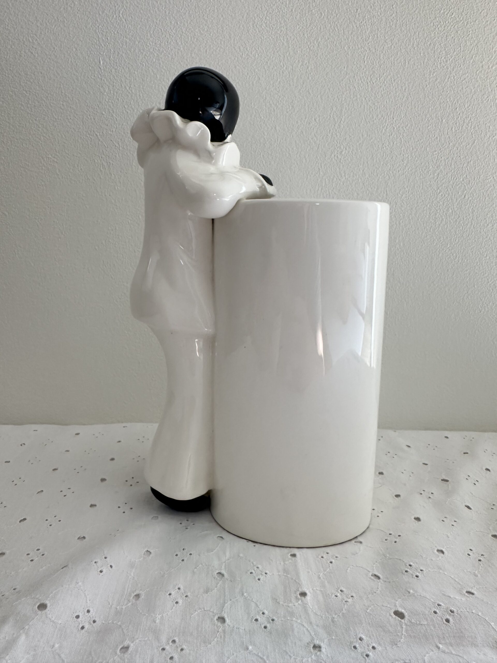 Vase ou pot à crayons Pierrot vintage – Image 5