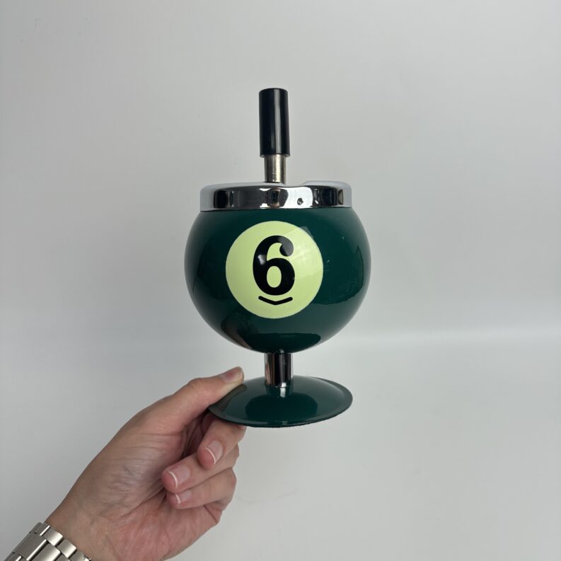Cendrier boule de billard vintage