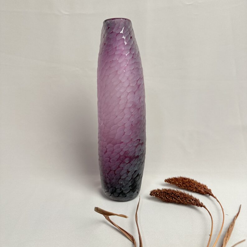 Vase artisanal verre soufflé Mélanie Cornu