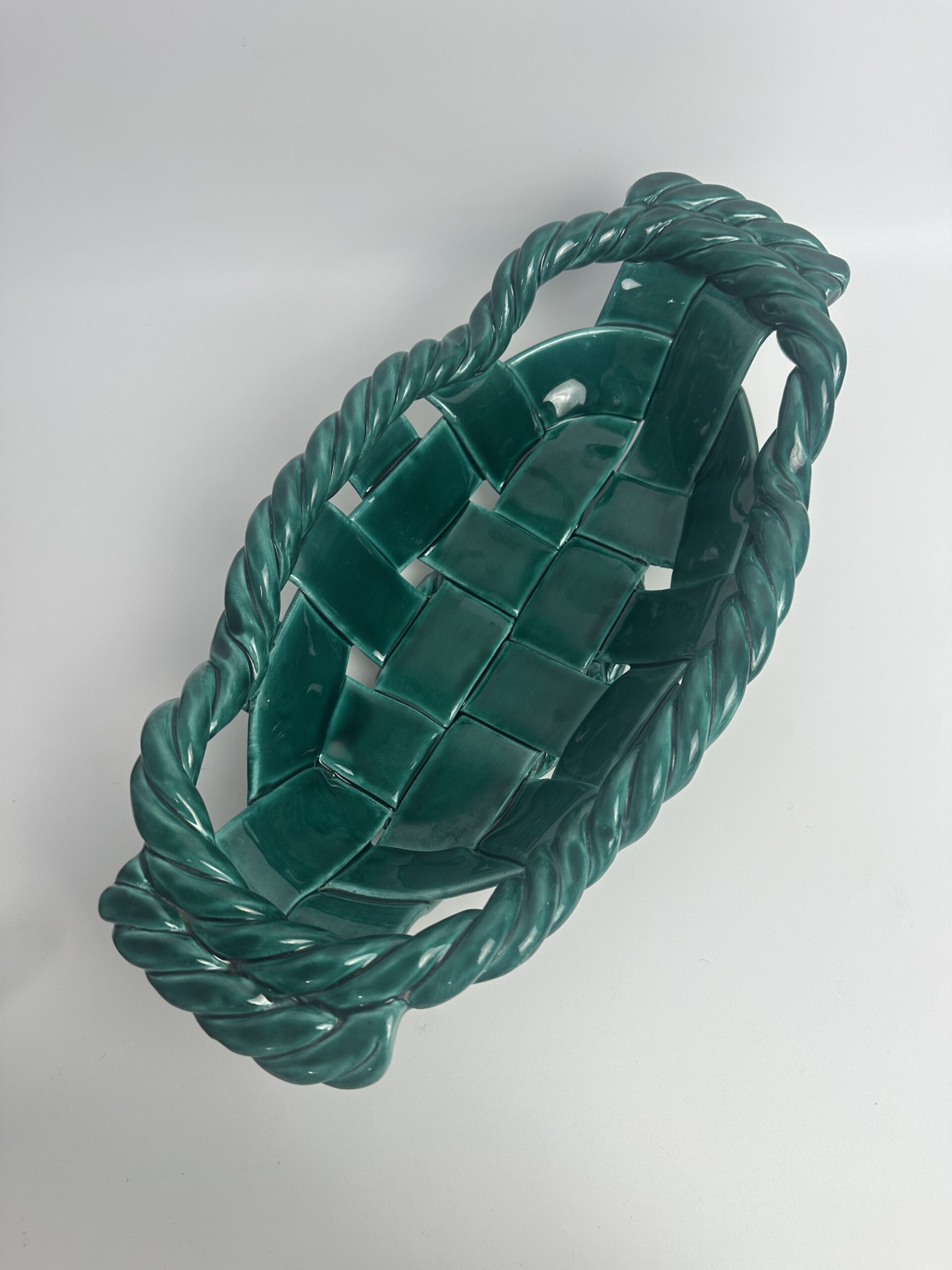 Corbeille en céramique tressée Vallauris – Image 2