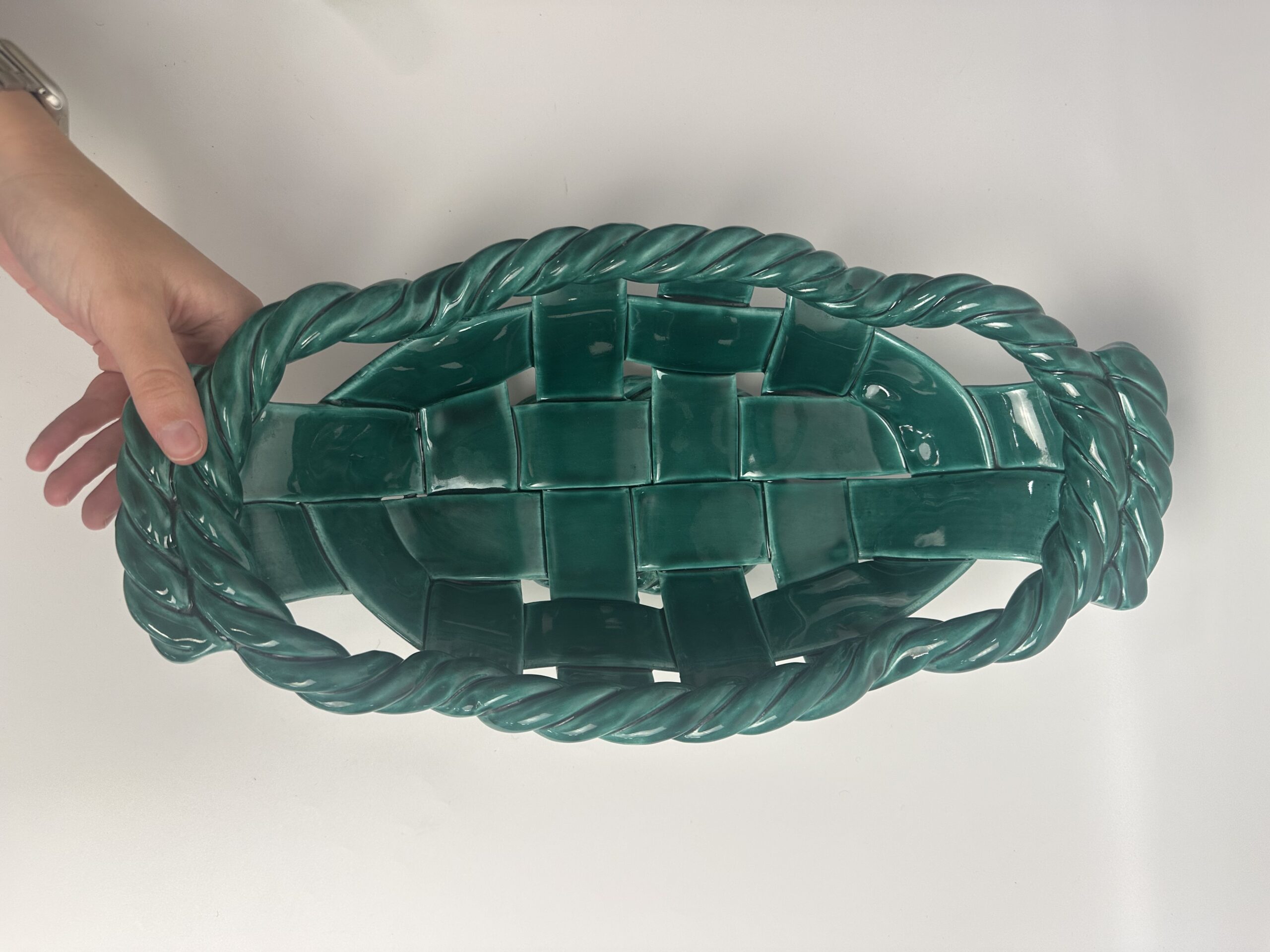 Corbeille en céramique tressée Vallauris – Image 10