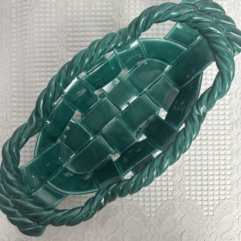 Corbeille en céramique tressée Vallauris