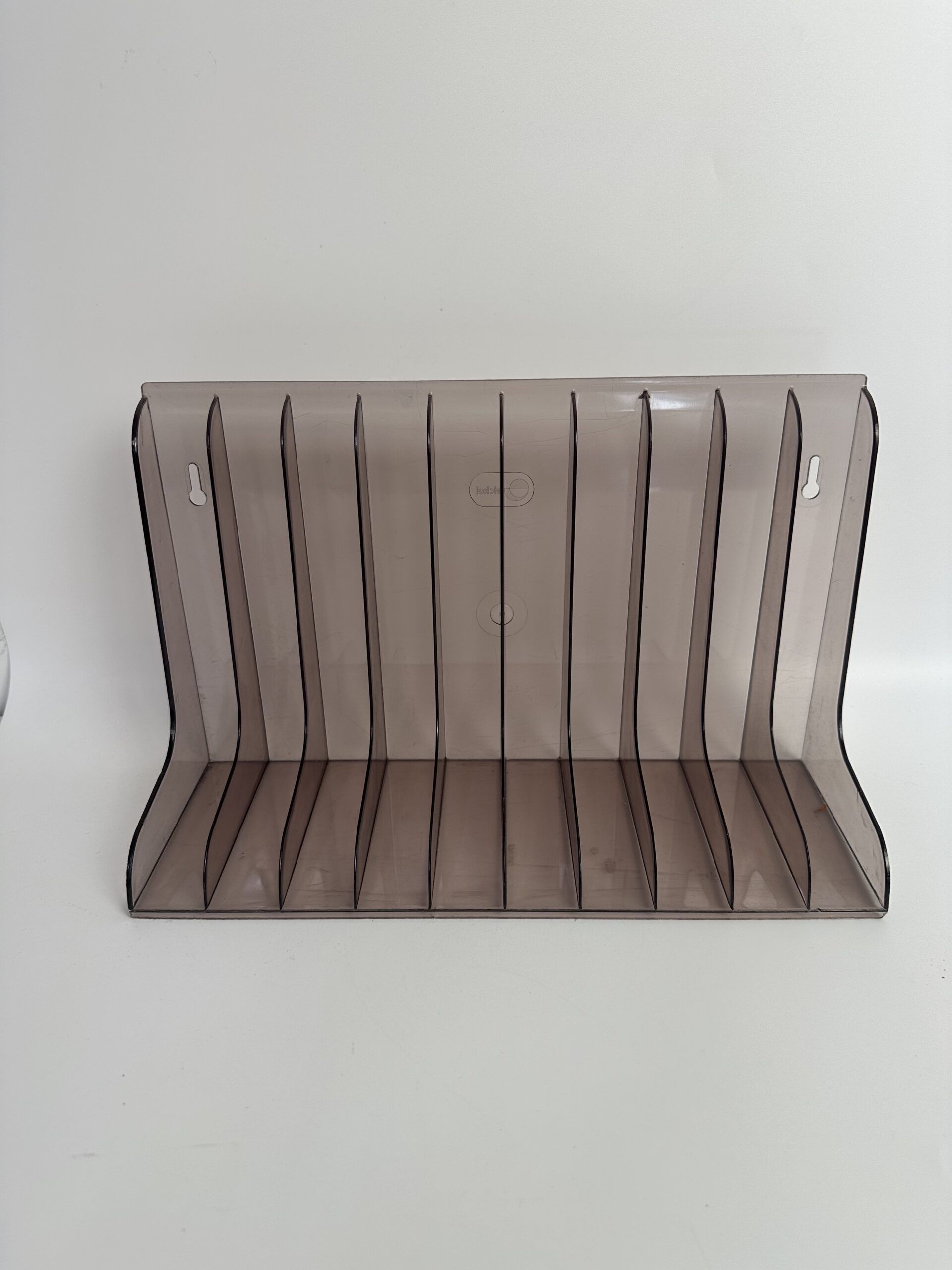 Porte-vinyles vintage Eickel plexiglas fumé – Image 2