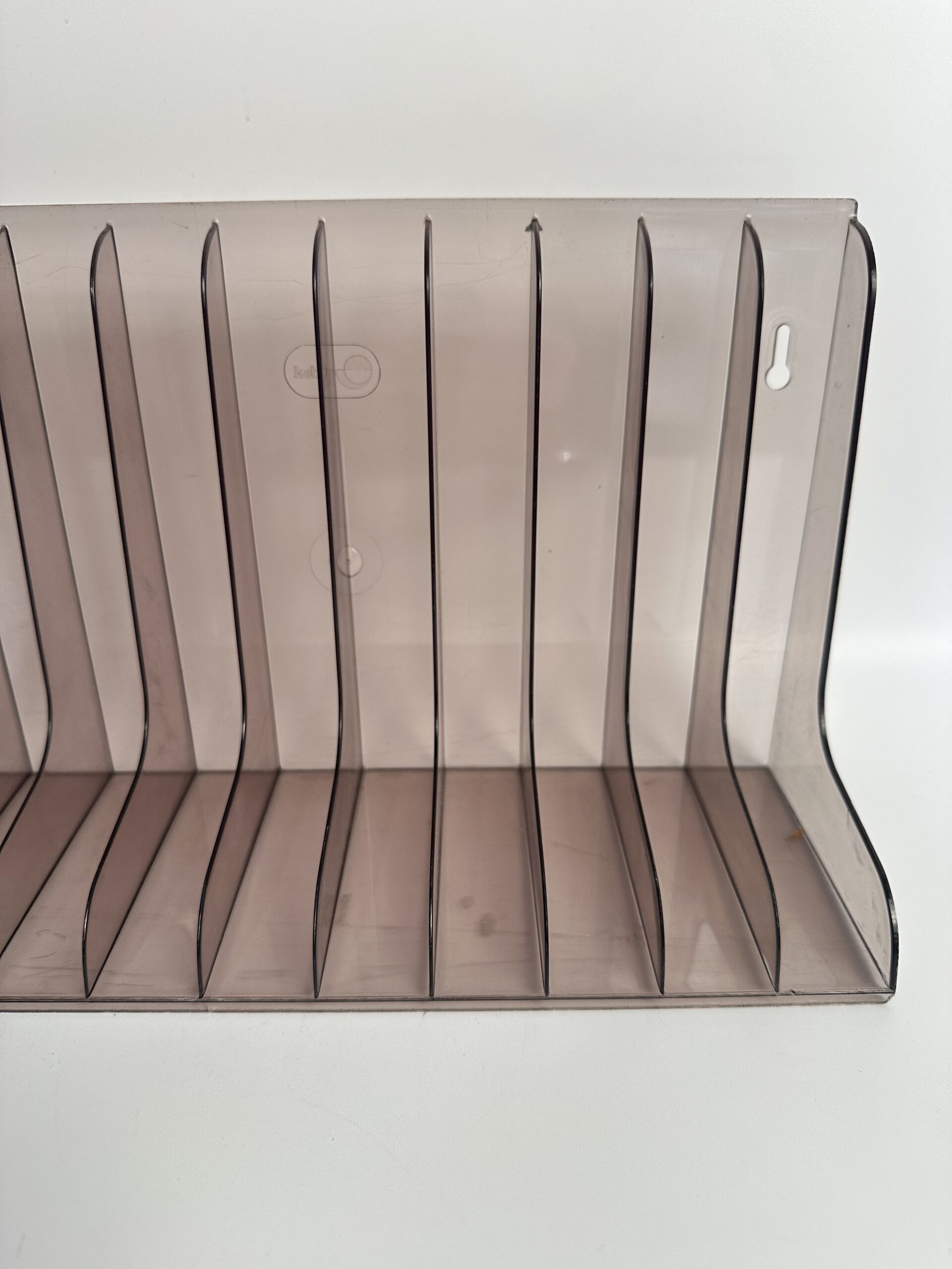 Porte-vinyles vintage Eickel plexiglas fumé – Image 4