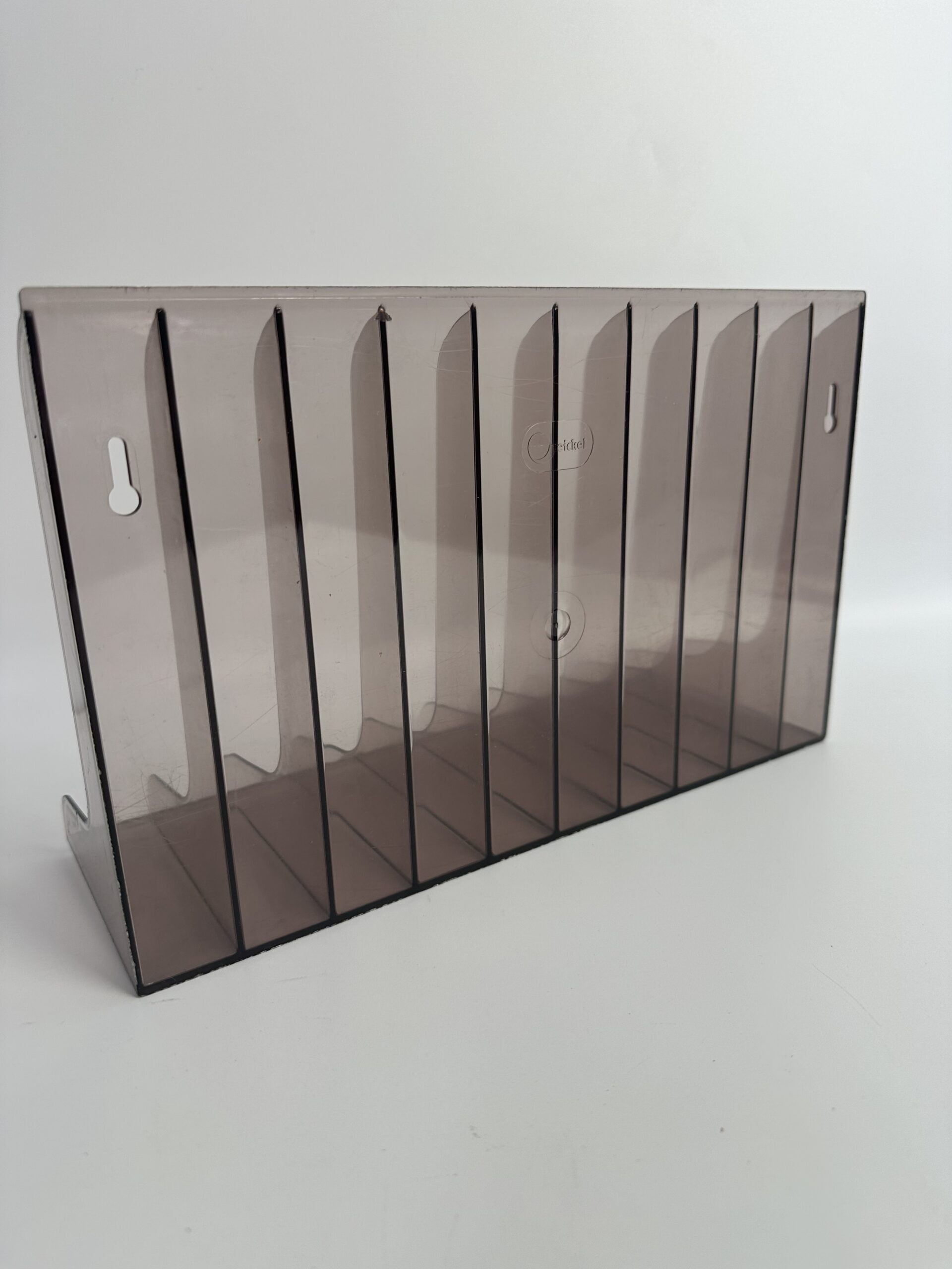 Porte-vinyles vintage Eickel plexiglas fumé – Image 6