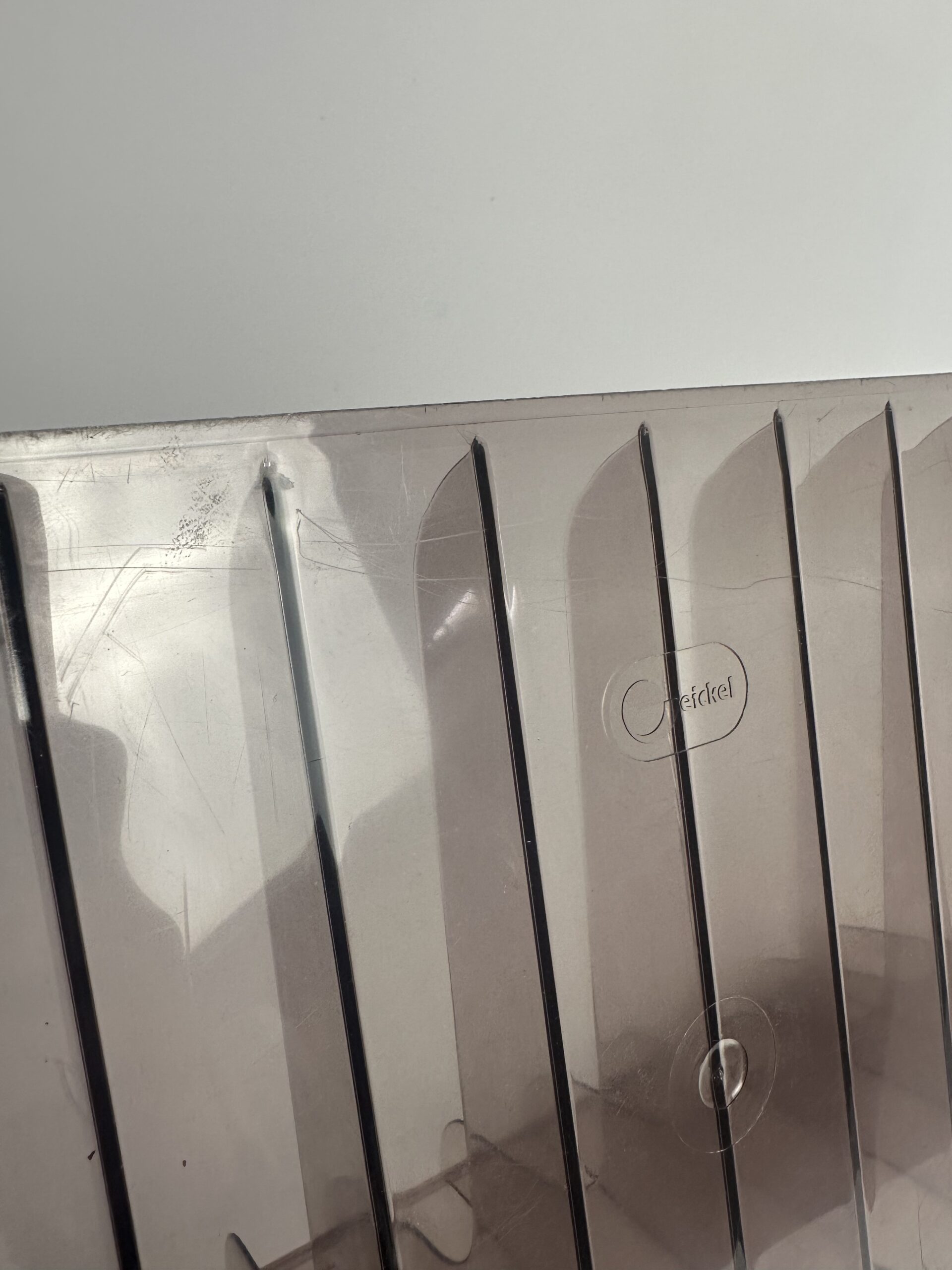 Porte-vinyles vintage Eickel plexiglas fumé – Image 8