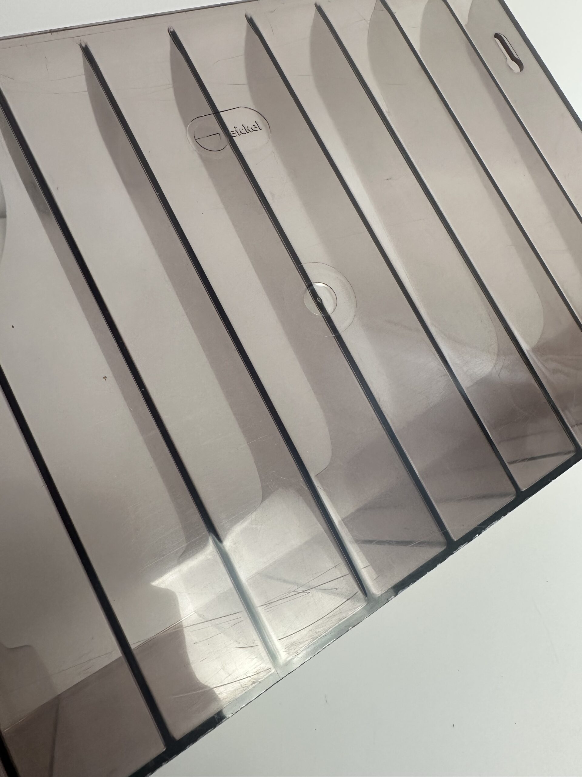 Porte-vinyles vintage Eickel plexiglas fumé – Image 10
