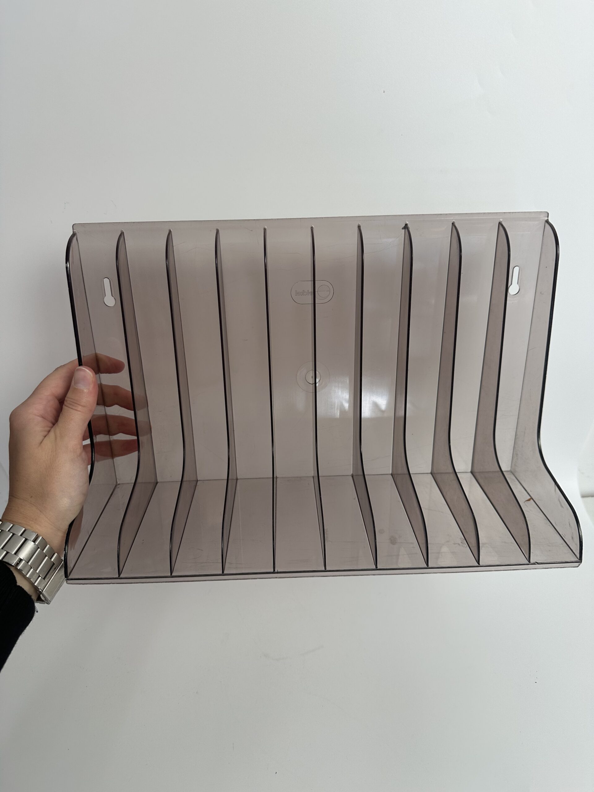 Porte-vinyles vintage Eickel plexiglas fumé – Image 12